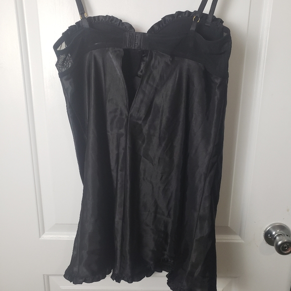 Flora black & red bra teddy size L - Picture 5 of 8